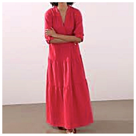 Chico's Dresses & Skirts - Chico's Vibrant Red Maxi Dress